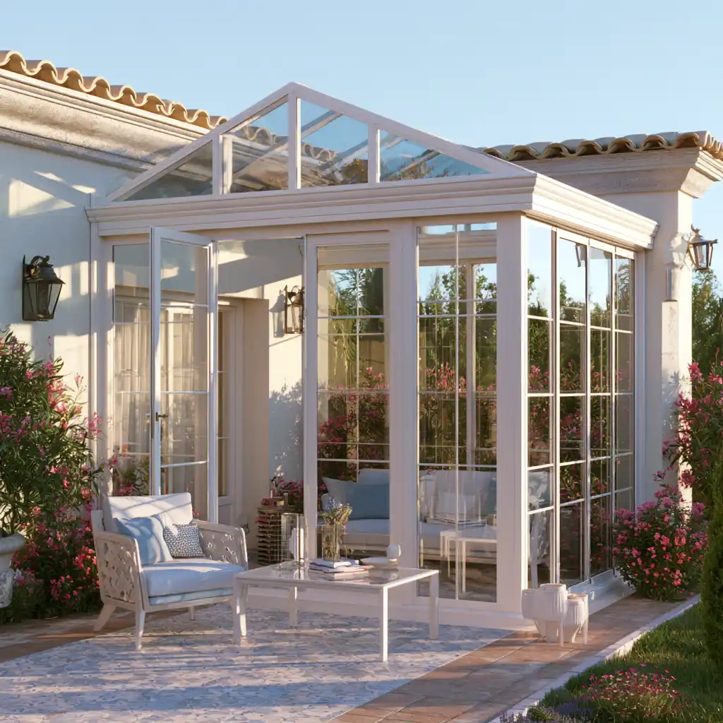 Cerramiento de aluminio y cristal instalado en una vivienda de La Rioja
